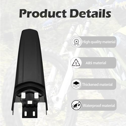 Extended Rear Fenders Longer Tail Guard for Surron Light Bee X/S and Segway X160/X260 (Matte Black) - color: Matte Black