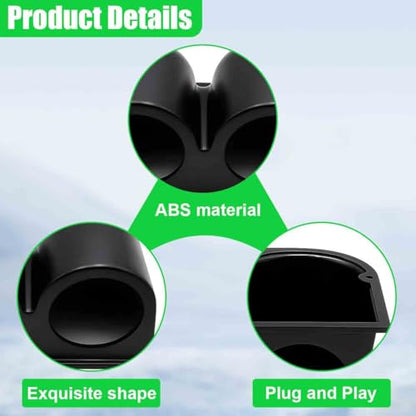 Universal Black 2" 52mm Dual Hole Gauge Dashboard Pod - size: 2Mount