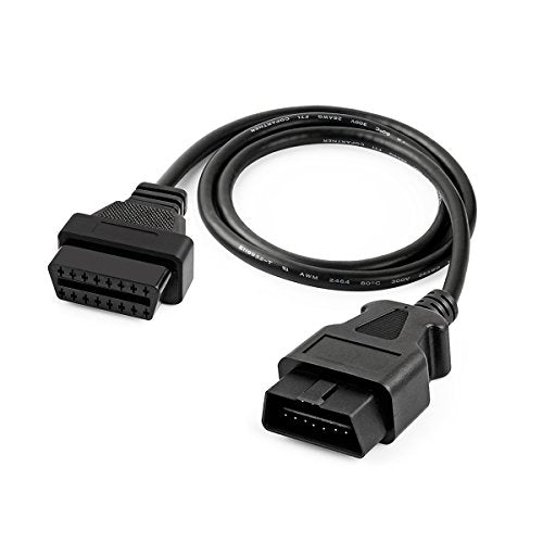 FOXWELL OBD2 OBD II 16Pin Male to Female Diagnostic Extension Convert Cable Adapter 1m/ 39inch