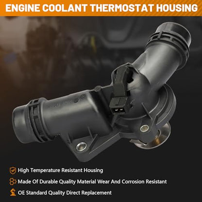 BRTEC 11537509227Engine Coolant Thermostat Housing for BMW - color: 11537509227