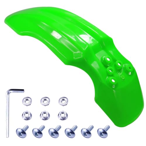 Plastic Front Wheel Mud Guard Motorcycle Fender Protector Green - color: Green