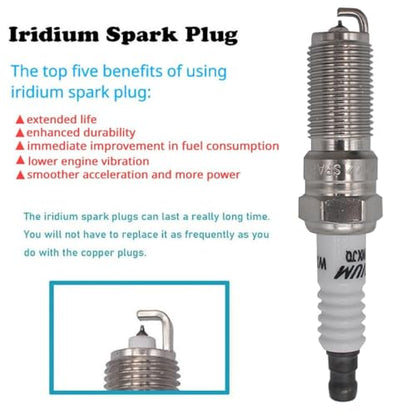 Autowxjq Iridium Spark Plug 16pcs Replace Ford F-150 F-250 F-350 E-350 Super Duty 6.2L 6.7L 7.3L V8