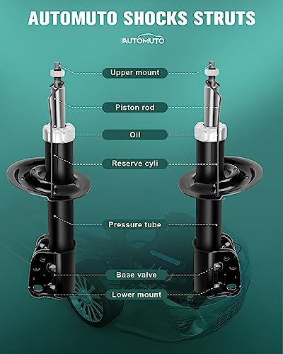 AUTOMUTO Front Struts Shock Absorbers Fit for Chevy Captiva Sport 2012-2015 - size: 2*Front Shock Absorber