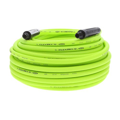 Flexzilla Air Compressor Hose, 1/4 in. x 100 ft., 1/4 in. MNPT Fittings, No-Kink, All Weather, Lightweight, Premium Hybrid Polymer, 300 PSI, ZillaGreen - size: 100ft, style: 1/4"