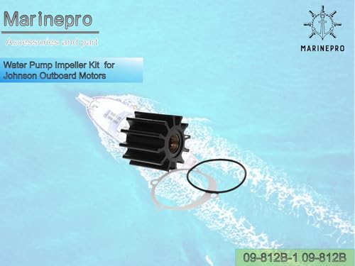 09-812B Inboard Raw Sea Water pump Impeller Kit for Johnson Pump F6B-9 - size: replace Johnson 09812B