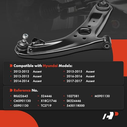 A-Premium Front Right Lower Control Arm, with Ball Joint & Bushing
