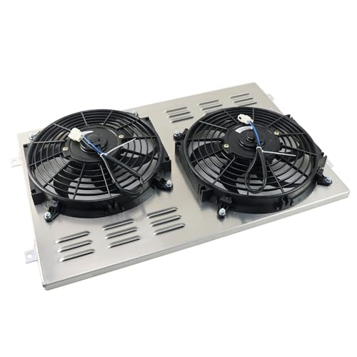 Aluminum Radiator Shroud Electric Fan for 1967-1970 1968 1969 Ford Mustang Ranchero Fairlane Torino Ltd V8 67 68 69 70