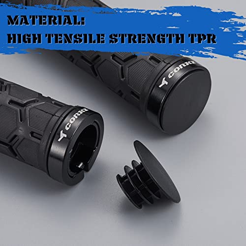 corki Mountain Bike Grips Lock On,Anti-Slip Shock Absorbing Bike Handlebar Grips