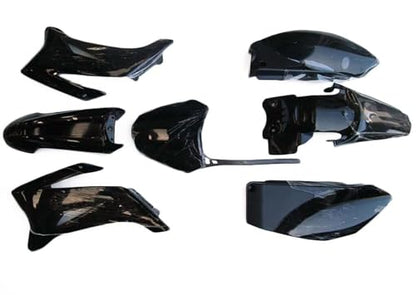 ABS Plastic Fender Fairing Body Work Kit + Gas Fuel Tank For TTR110 TTR 110 TTR110E Pit Pro SSR170 SDG Motorcycle Pit Dirt Bikes Full Fairing Kit 110cc 140cc 150cc 125cc (Black) - color: Black