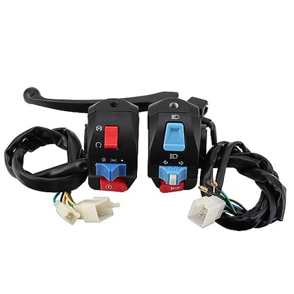 WOOSTAR 3 Function Handle Switch Assembly Replacement for 50cc 70cc 90cc 110cc 125cc Scooter Motorcycle - size: Left and Right