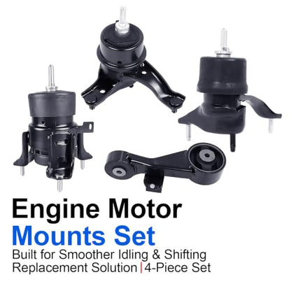 4PCS Engine Motor Mount Set Compatible with Camry 2.5L L4 2010-2011 - size: Camry 2010-2011
