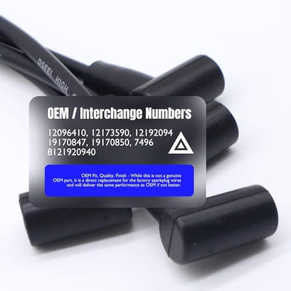 7543 Ignition Spark Plug Wires Set of 4 Compatible with Chevrolet - style: 7543