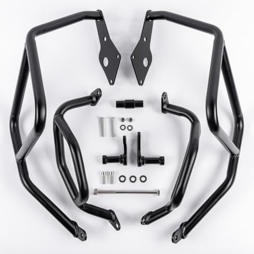 Crash Bar Engine Guard for NX500 NX400 2024 2025 2026 (One Set) - color: Black-One Set