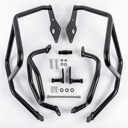 Crash Bar Engine Guard for NX500 NX400 2024 2025 2026 (One Set) - color: Black-One Set