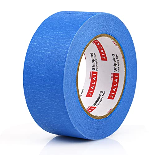 JIALAI HOME 3 Rolls Blue Painters Tape 2 inch Painter Tape Wide Roll, Blue Masking Paint Tape 2 Inches x 60 Yards for General Purpose Walls Painting, Automotive - size: 1.88 Inches x 60 Yards