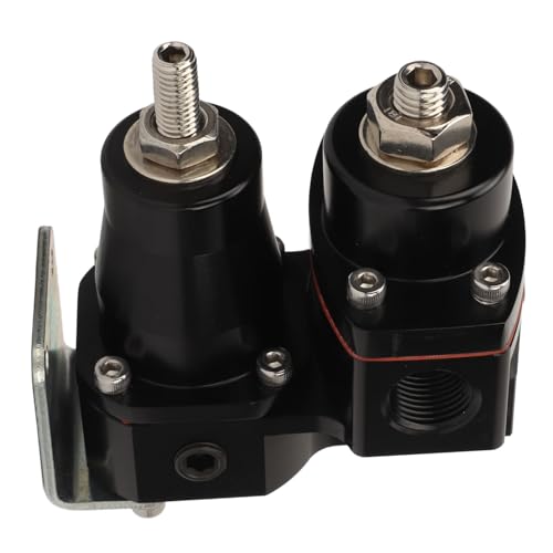 Naroote Fuel Pressure Regulator, 13220 Metal Construction, Adjustable, Carburetor to EFI Conversion, Car Truck