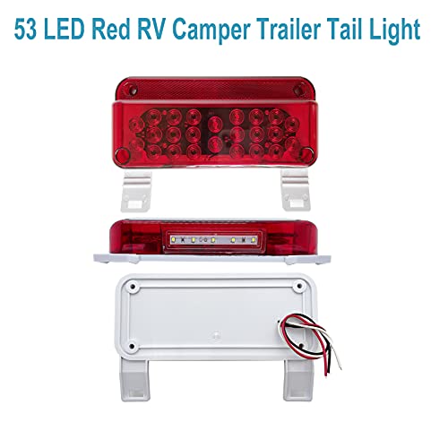 LED Trailer Tail Lights, Stop Brake Turn Lights with License Plate