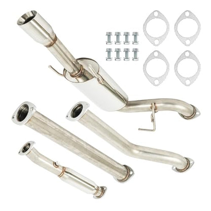 PHILTOP Cat-Back System Fit for 1993-1997 Toyota Corolla - size: 1993-1997 Toyota Corolla
