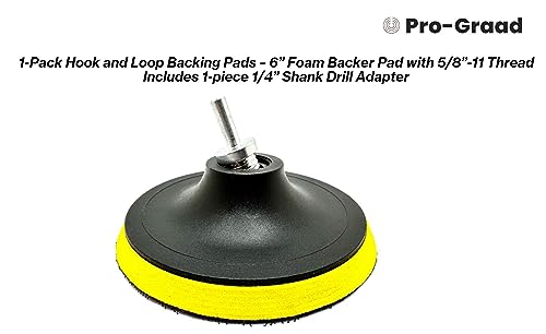 6" Hook & Loop Backing Plate for Sanding Polishing Buffering Pads - style: 6"