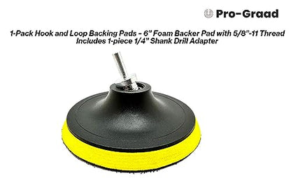 6" Hook & Loop Backing Plate for Sanding Polishing Buffering Pads - style: 6"