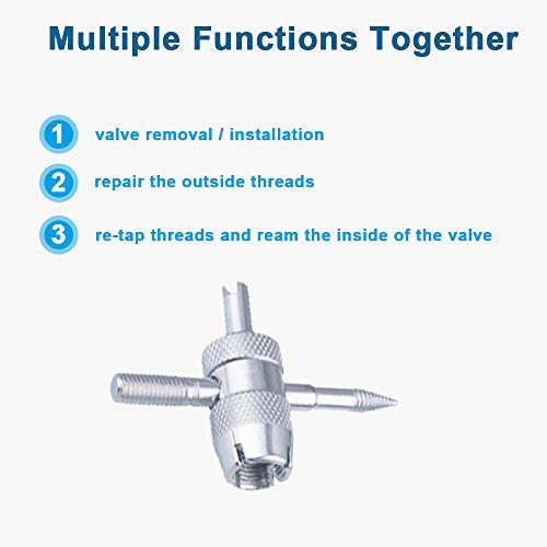 Riseuvo Tire Valve Stem Puller and Installer Tool Kit for Cars, Trucks