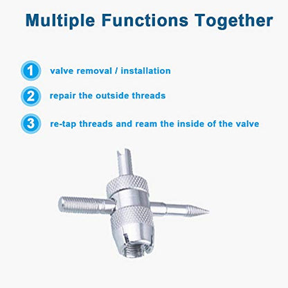 Riseuvo Tire Valve Stem Puller and Installer Tool Kit for Cars, Trucks