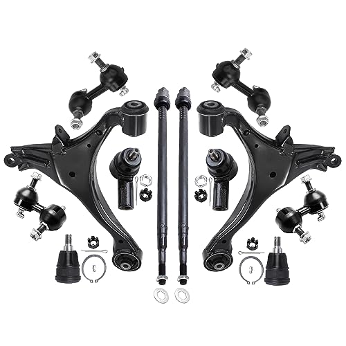 Detroit Axle - 12pc Front End Suspension Kit for 2001-2005 Honda Civic 2 - size: 12-2552/12PC