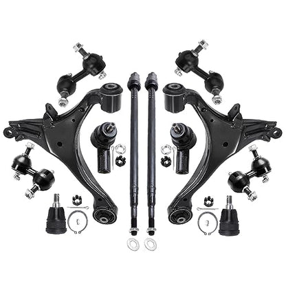 Detroit Axle - 12pc Front End Suspension Kit for 2001-2005 Honda Civic 2 - size: 12-2552/12PC