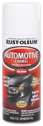 Rust-Oleum Stops Rust Automotive Enamel Spray Paint, Gloss White - color: Gloss White, size: 12 Ounce (Pack of 1)