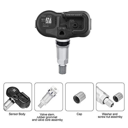 BDFHYK TPMS Sensor 315Mhz Programmed Tire Pressure Monitoring System Compatible with Toyota Camry RAV4 Tacoma 4Runner Lexus ES350 GS350 OE# 4260733011 4260706011 426070C010 - style: 4260733011