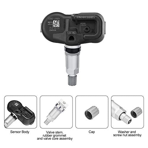 BDFHYK TPMS Sensor 315Mhz Programmed Tire Pressure Monitoring System Compatible with Toyota Camry RAV4 Tacoma 4Runner Lexus ES350 GS350 OE# 4260733011 4260706011 426070C010 - style: 4260733021