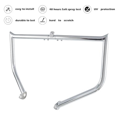 Kinglemc Crash Bar Engine Guard for Harley Davidson Touring(Chrome-D) - color: Chrome-D