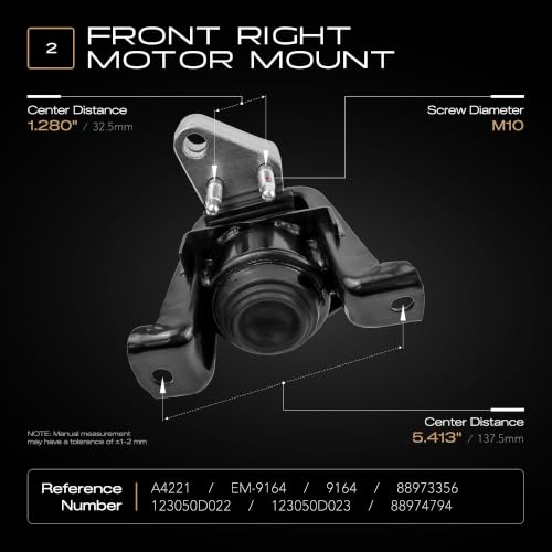 4PCS Engine Motor Transmission Mount Set Compatible with Toyota Corolla - size: 2003-2008 Corolla 1.8L