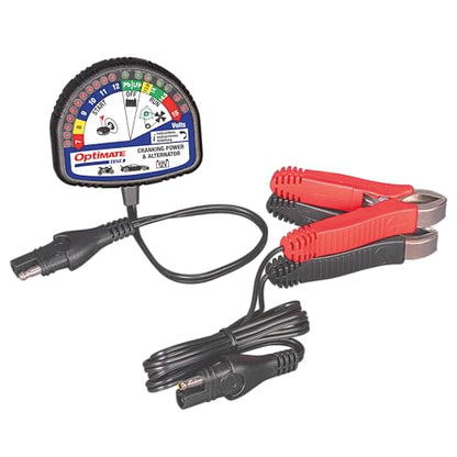 Tecmate Optimate Test – Cranking & Alternator, TS-121, 12V Tester for Battery State of Charge, cranking Performance and Vehicle Charging System