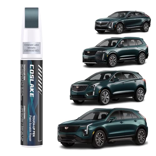Car Touch Up Paint(Emerald Lake Metallic(G6I/WA616D)) for Cadillac - color: Emerald Lake Metallic(G6I/WA616D) for 2025 XT4/2024 XT4/2025 XT5/2024 XT5/2025 XT6/2024 XT6/2025 LYRI/2024 LYRIQ