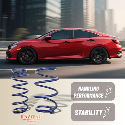 TH-16CIVIC 1.5" Front & Rear Drop Lower Height Coil Blue Set of 4 | Fit for 2016-2024 Honda Civic | Lowering Sport Springs Kit