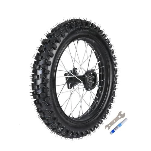 19" Front & 16" Rear Dirt Bike Wheel Set – 70/100-19 + 90/100-16 Knobby Tires, 12mm/15mm Bearings, Rim & Tube Assembly for Pit Bike, Offroad, SSR Taotao DBX1 Apollo Z20 Max 125cc 150cc 200cc - size: Front + Rear