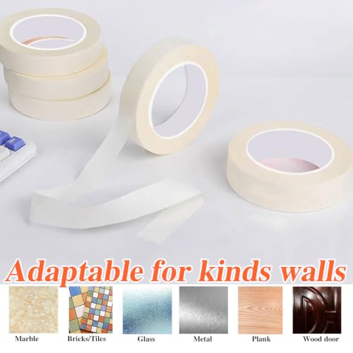 Masking Tape 1 inch Wide, 1 Inch X 55 Yards X 30 Rolls.
