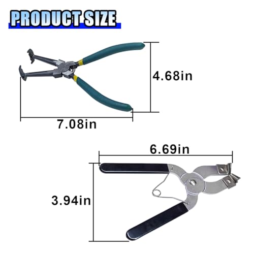 15PCS Car Engine Piston Ring Compressor Tool Kit, Adjustable Piston Installer Pliers and Compressor Pliers with 13 Piston Rings (62-145mm/2.44-5.71in) for Car Truck Engine