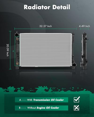 SCITOO 2337 Automotive Replacement Engine Radiators for Mercedes-Benz - size: 2337