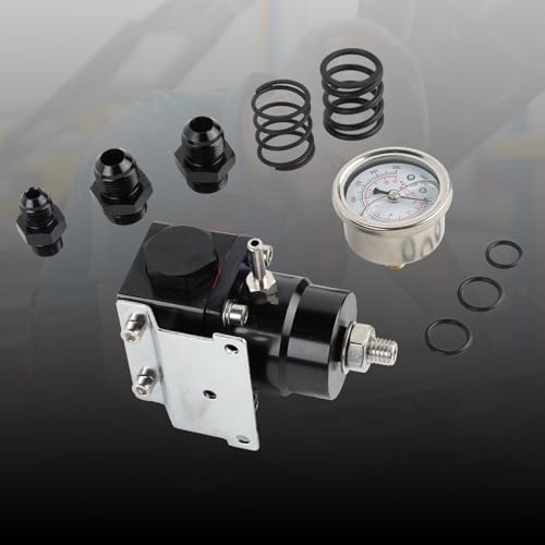 EFI Fuel Pressure Regulator Kit 3-70PSI With Gauge Compatible With AN8
