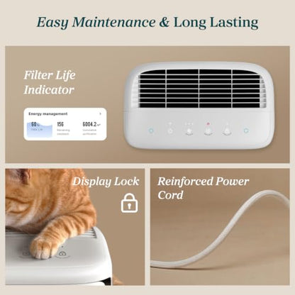 LEVOIT Smart Air Purifier for Home Pets Large Room Vital Pet White - color: White, style: Vital Pet