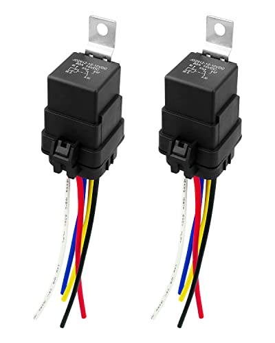 5 Pin Trim Tilt Relay Plug Socket 12V 80A, Replace 7493 119-7493, 2Pcs