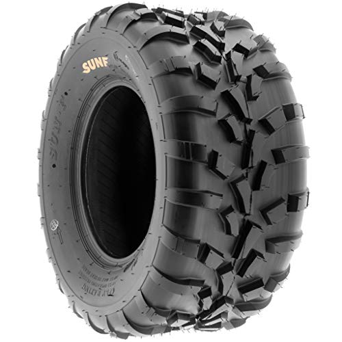 Pair of 2 SunF 25x11-12 AT-XC ATV/UTV Off-Road Tires, 6PR, Directional Knobby Tread | A010 - size: 25x11-12