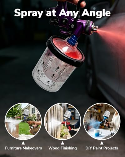 ROBLOCK 600ML Disposable Paint Cup System for HVLP Spray Gun - size: 600ML