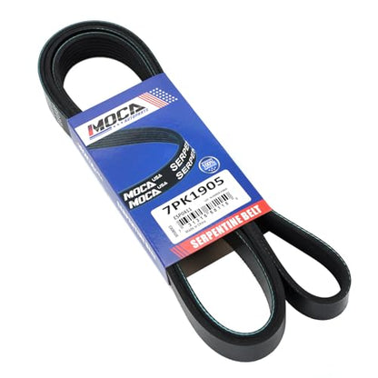 7PK1905 EPDM Serpentine Belt Fit 2009-2013 for Toyota Matrix, 2006-2008 RAV4, 2009-2010 Corolla, 2007-2009 Camry, 2013-2015 for Scion xB, 2009-2010 for Pontiac Vibe 2.4L L4