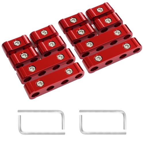 12-Piece Spark Plug Wire Separator and Holder Set (red) - color: red