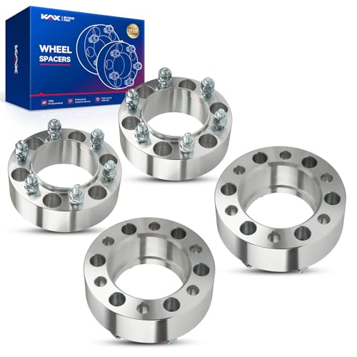 KAX 6x5.5 Wheel Spacers 2 inch,6x139.7 Hub-Centric Spacer for Toyota Tacoma - color: Silver, size: 6x5.5" -106mm -M12x1.5 -2" thick