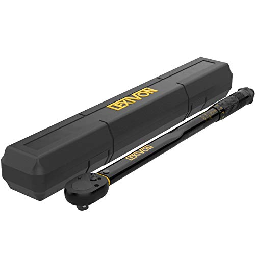 LEXIVON Torque Wrench 1/2-Inch Drive Click 10~150 Ft-Lb/13.6~203.5 Nm (LX-183) - size: 1/2"DR. 10~150 FT-LB