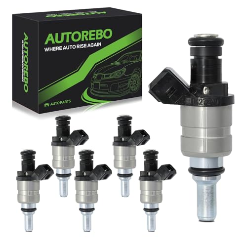 Fuel Injectors 6pcs Compatible with BMW 320i 325i 325xi 525i 323Ci 328Ci 2000, 323i 325Ci 328i 528i X3 Z3 Z4# 1427240 13537546244 13641427240 A2C59511971 FJ491 1999 2000 2001 2002 2003 2004 2005 2006 - size: FJ491